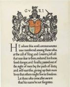 1914 - 1918 Memorial Scroll